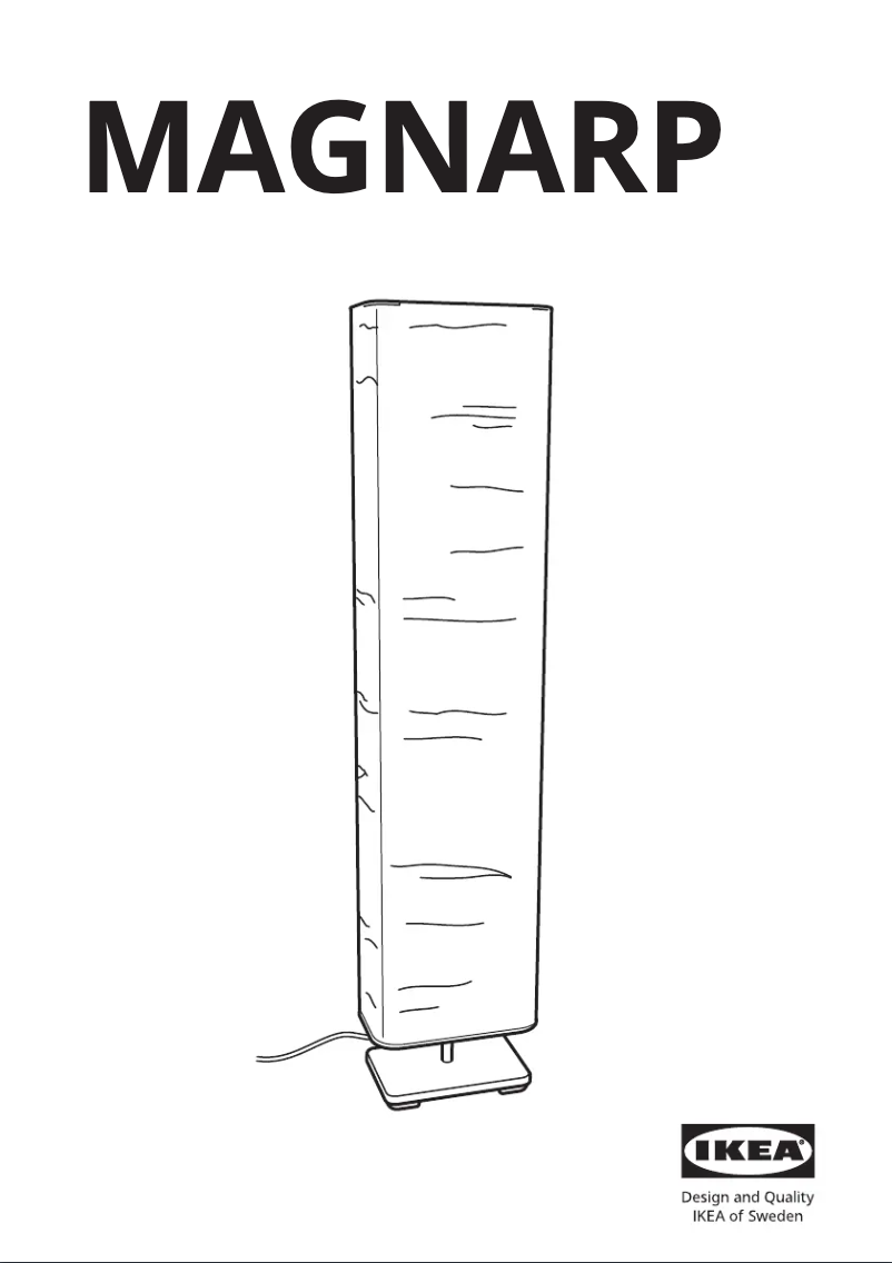 Page 1 de la notice Manuel utilisateur Ikea MAGNARP 702.322.28