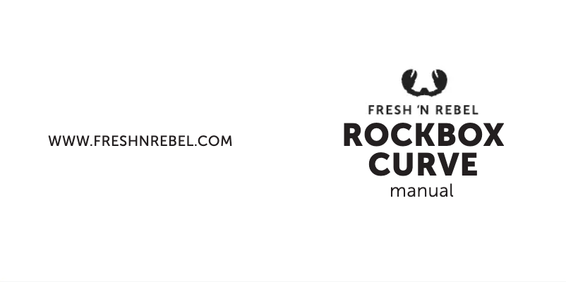 Page 1 de la notice Manuel utilisateur Fresh 'n Rebel Rockbox Curve