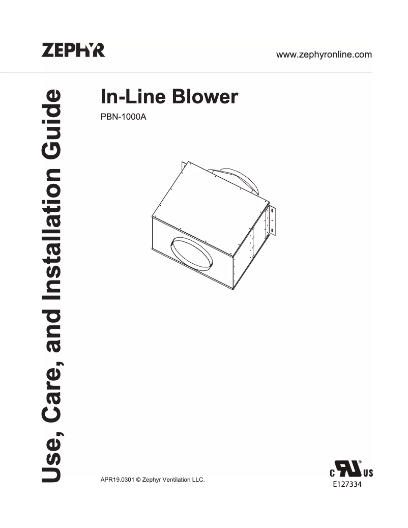 Página 1 del manual Guía de instalación Zephyr ALU-E63BWX