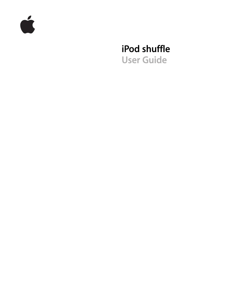 Page 1 de la notice Manuel utilisateur Apple iPod Shuffle 3rd generation