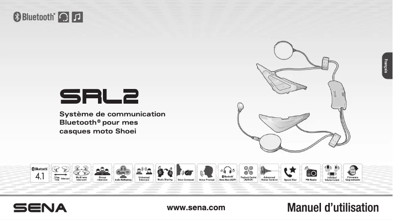 Page 1 de la notice Manuel utilisateur Sena SRL2