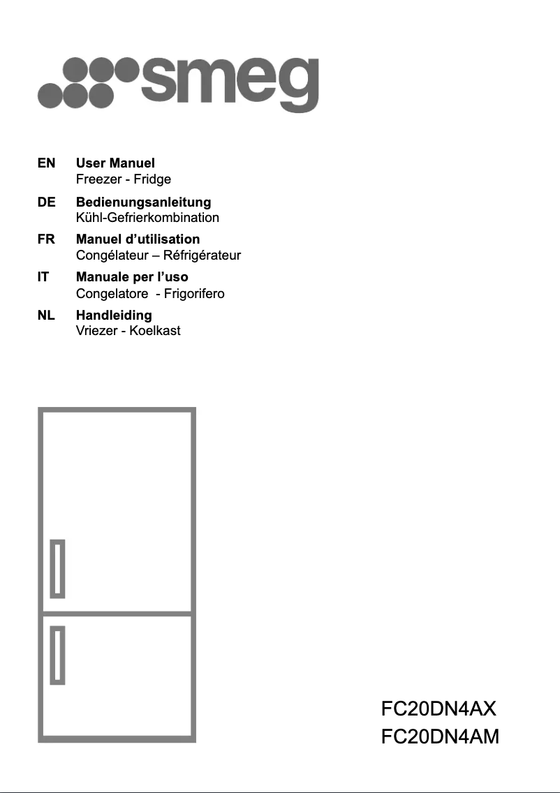 Page 1 de la notice Brochure Smeg FC20DN4AM
