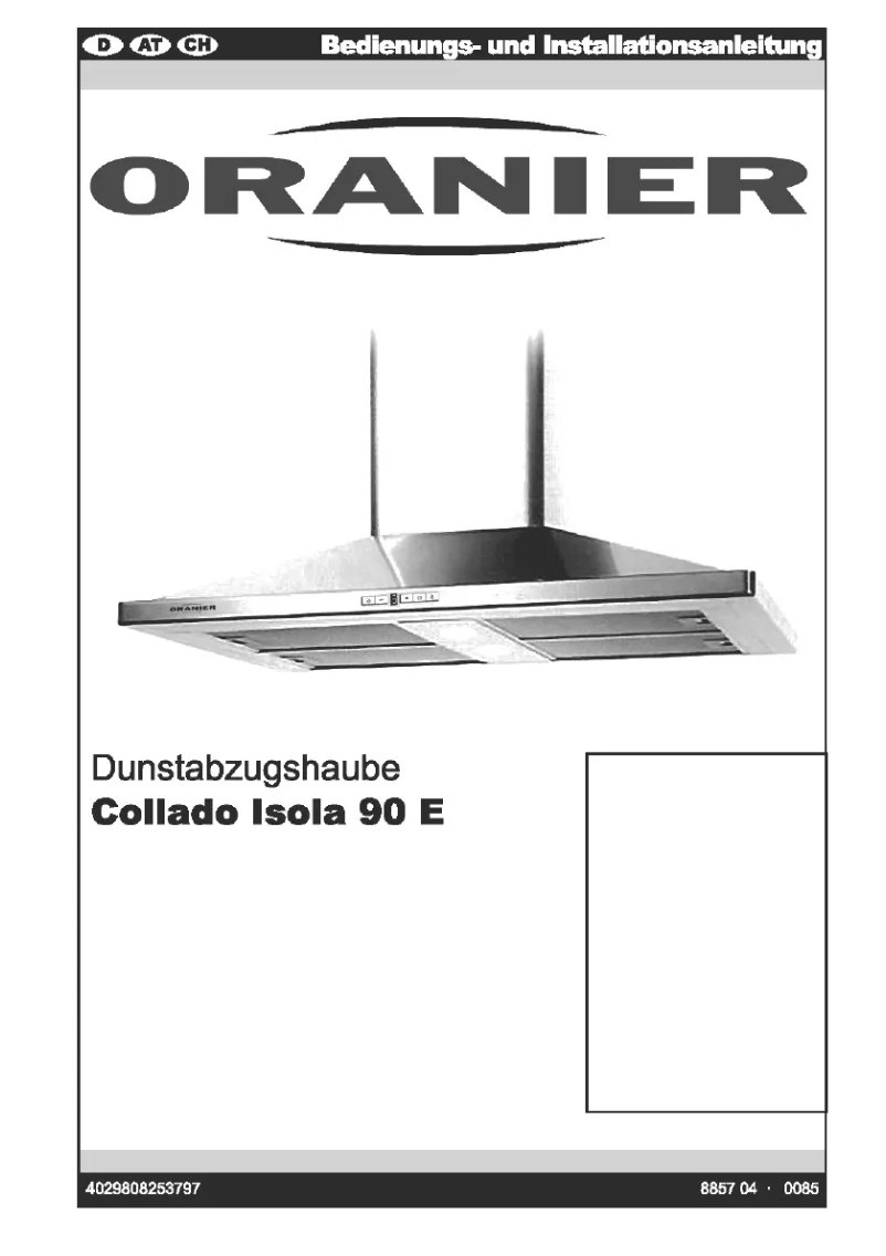 Page 1 de la notice Manuel utilisateur Oranier Collado Isola