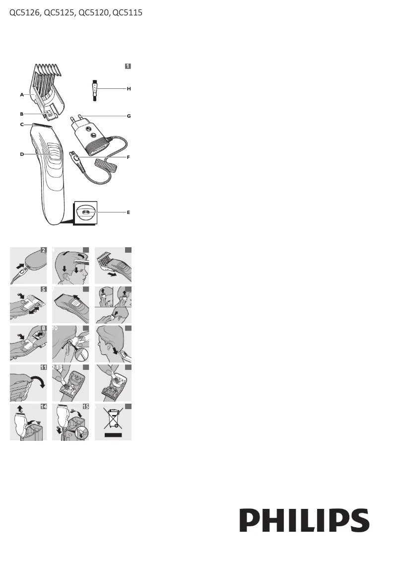 Page 1 de la notice Manuel utilisateur Philips Series 3000 QC5126
