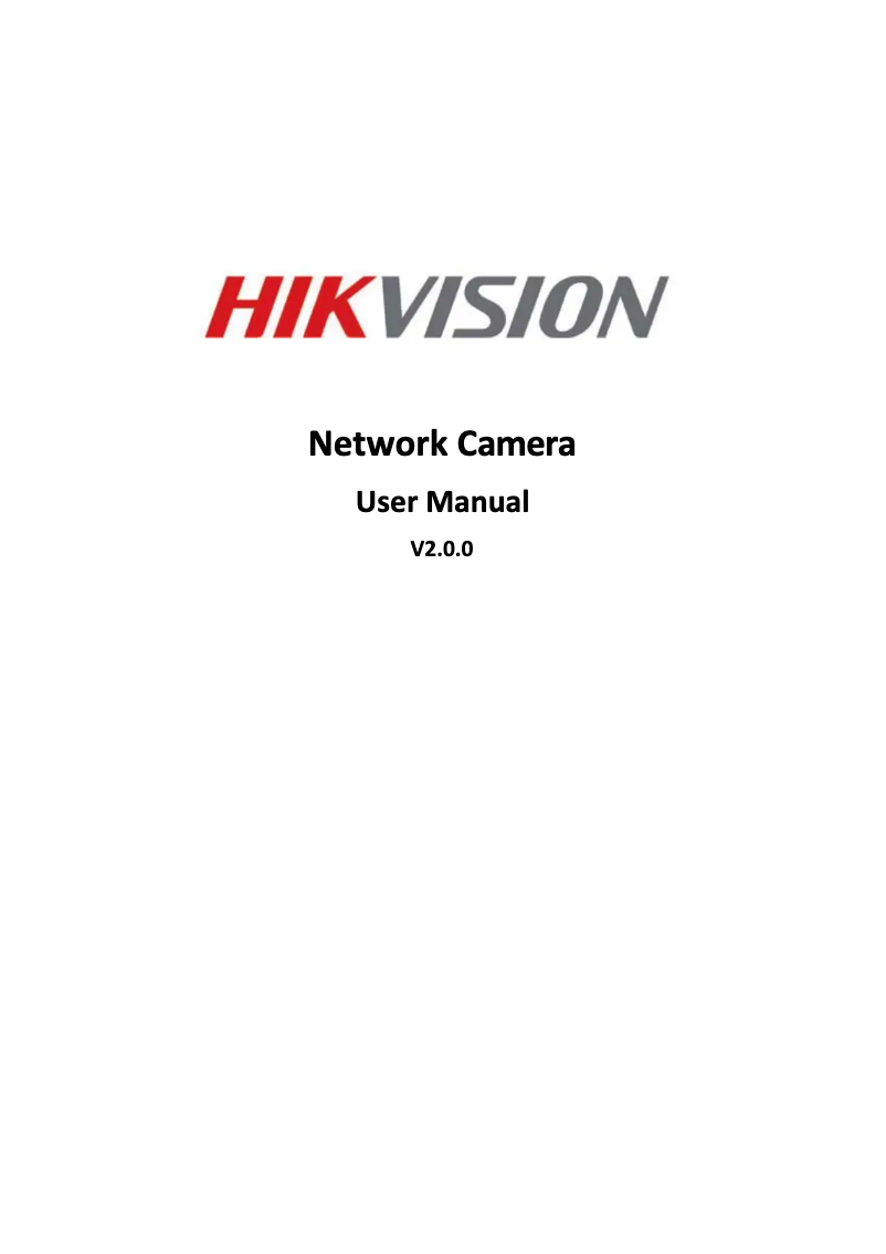 Page 1 de la notice Manuel utilisateur Hikvision DS-2CD752MF-E