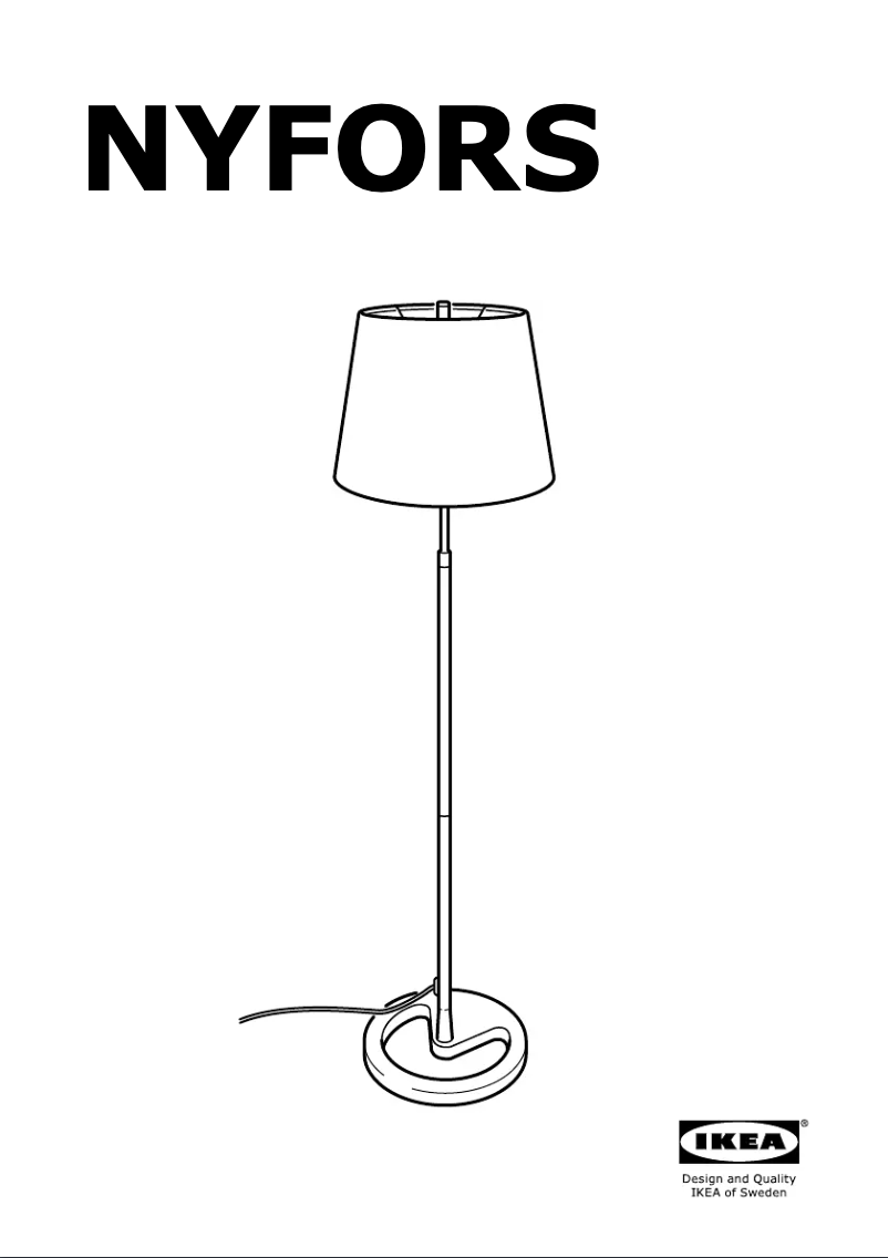 Page 1 de la notice Mode d'emploi Ikea NYFORS