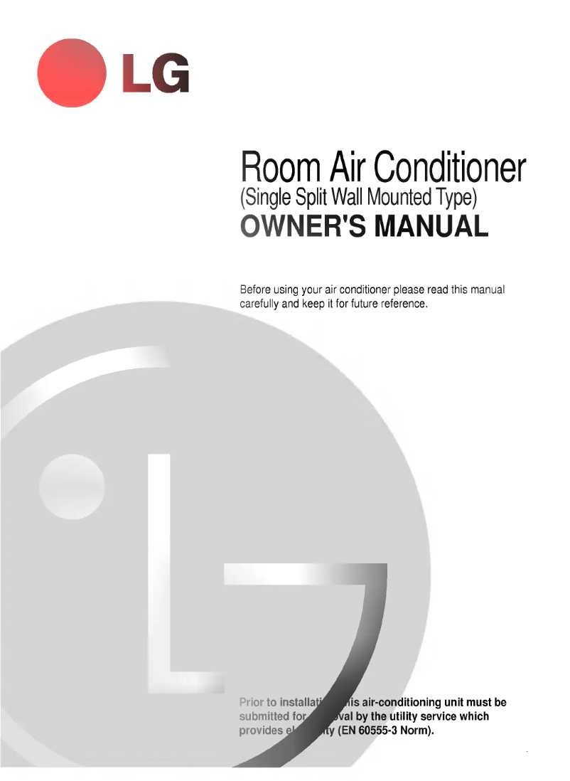Page 1 de la notice Manuel utilisateur LG LS-F1260HL