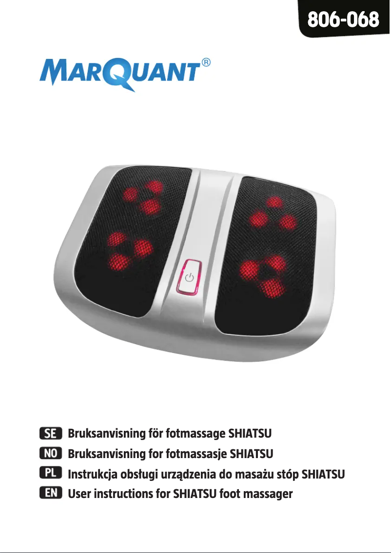 Page 1 of the manual User Manual Marquant 806-068