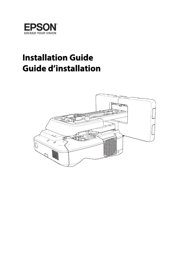 Página 1 del manual Guía de instalación Epson BrightLink 696Ui