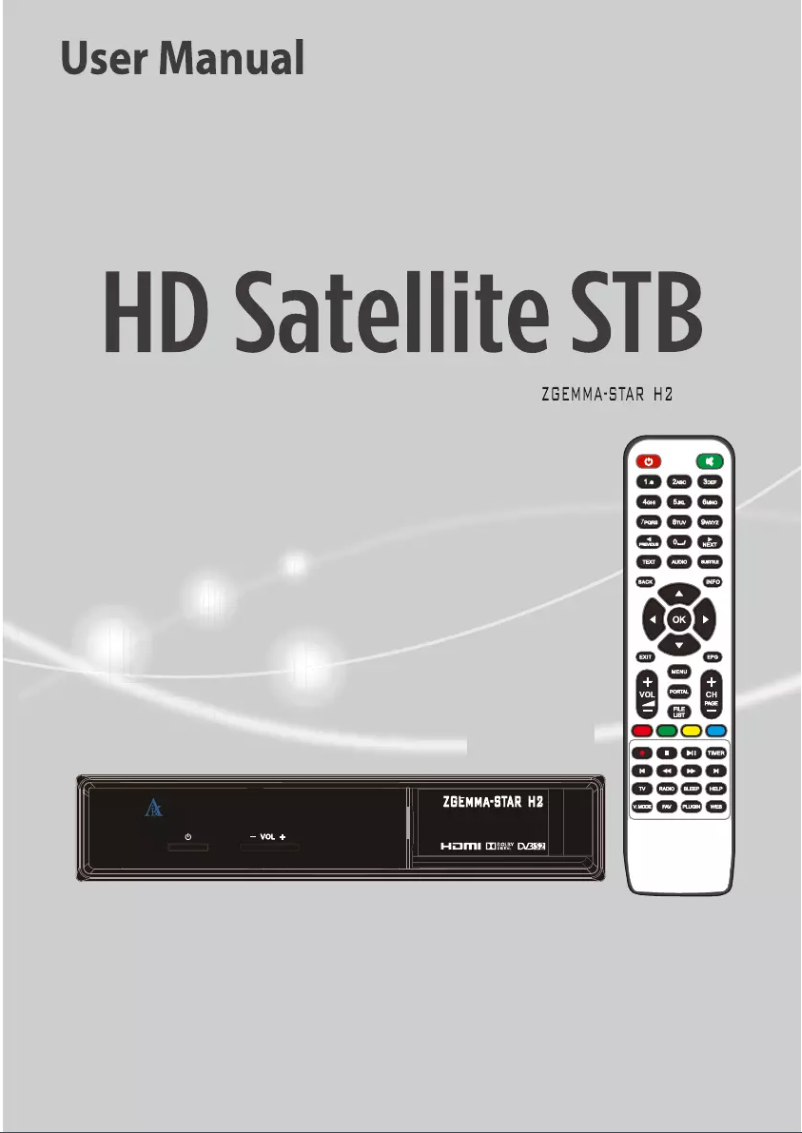 Página 1 del manual Manual de usuario Zgemma Star H2