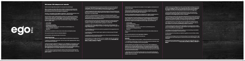 Page 1 de la notice Manuel utilisateur EGO C15SS-NS