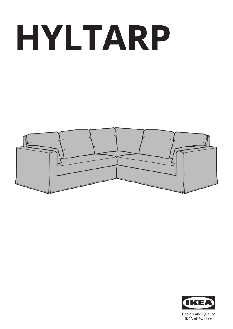 Page 1 de la notice Manuel utilisateur Ikea HYLTARP 605.407.84