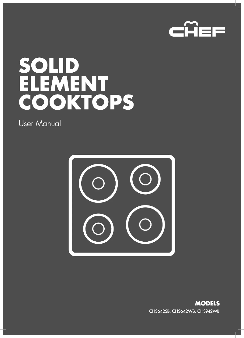 Page 1 de la notice Manuel utilisateur Chef CHS942WB