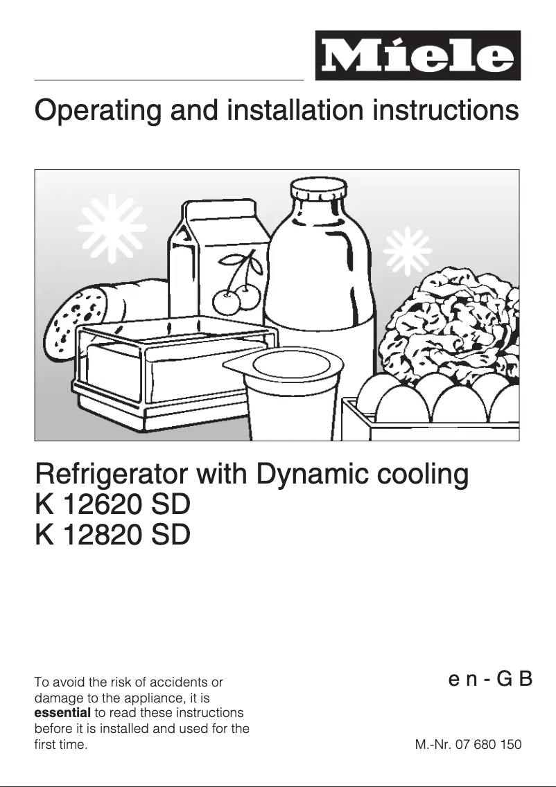 Página 1 del manual Manual de usuario Miele K 12620 SD