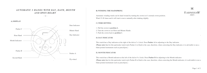 Page 1 de la notice Manuel utilisateur Earnshaw Beaufort ES-8083-04