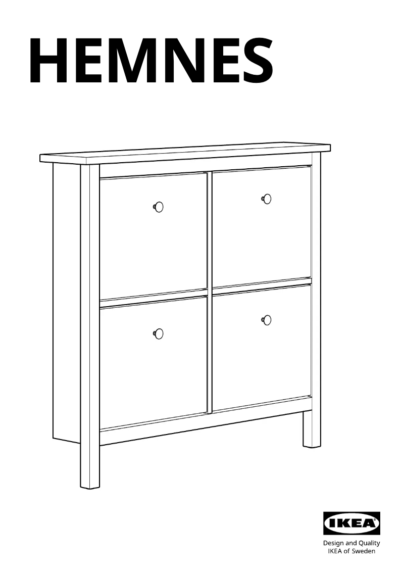Page 1 de la notice Manuel utilisateur Ikea HEMNES 801.561.20
