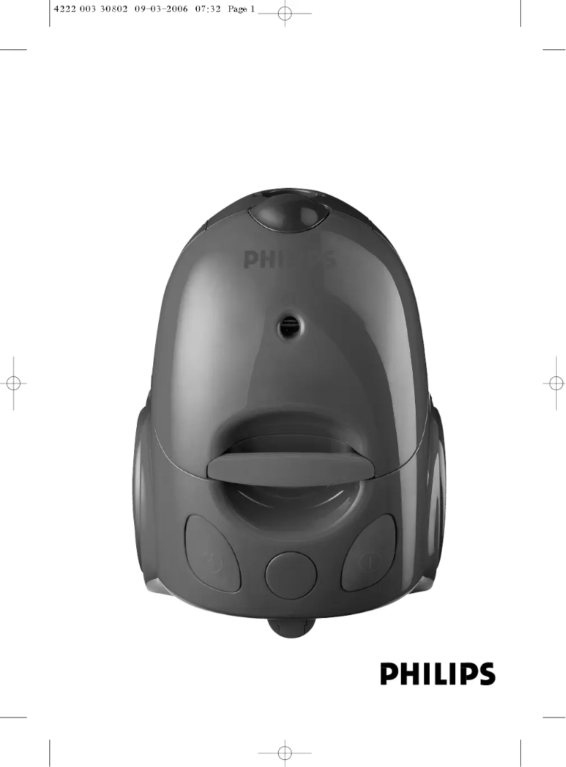 Página 1 del manual Manual de usuario Philips Economy FC8347