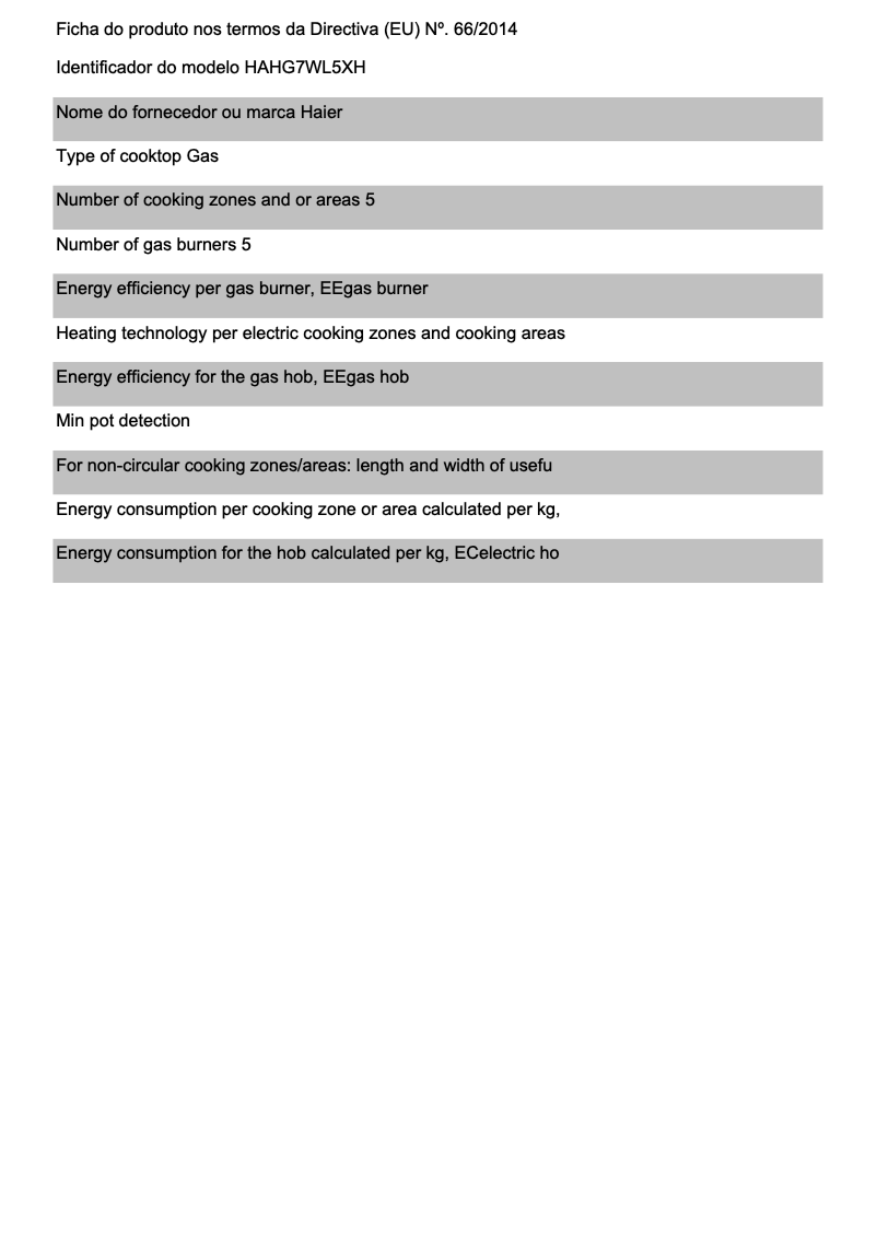 Page 1 de la notice Brochure Haier HAHG7WL5XH