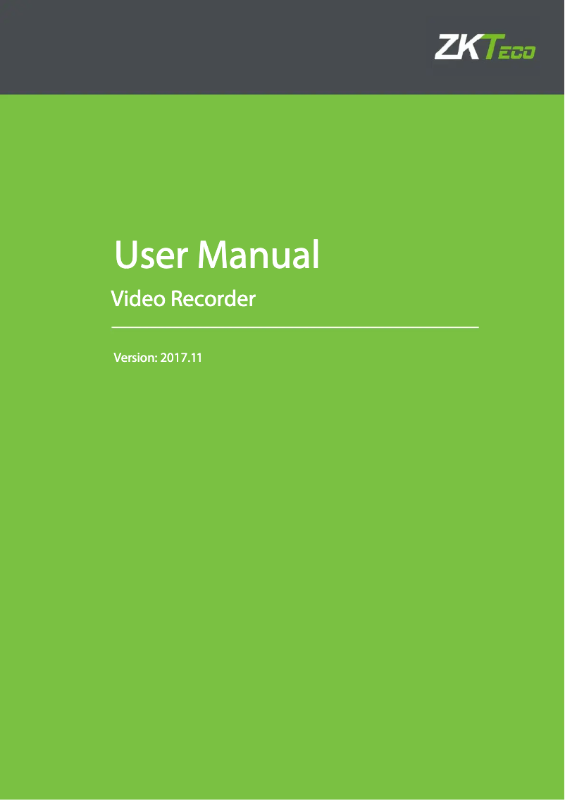 Page 1 de la notice Manuel utilisateur ZKTeco Z3132 XH-CL