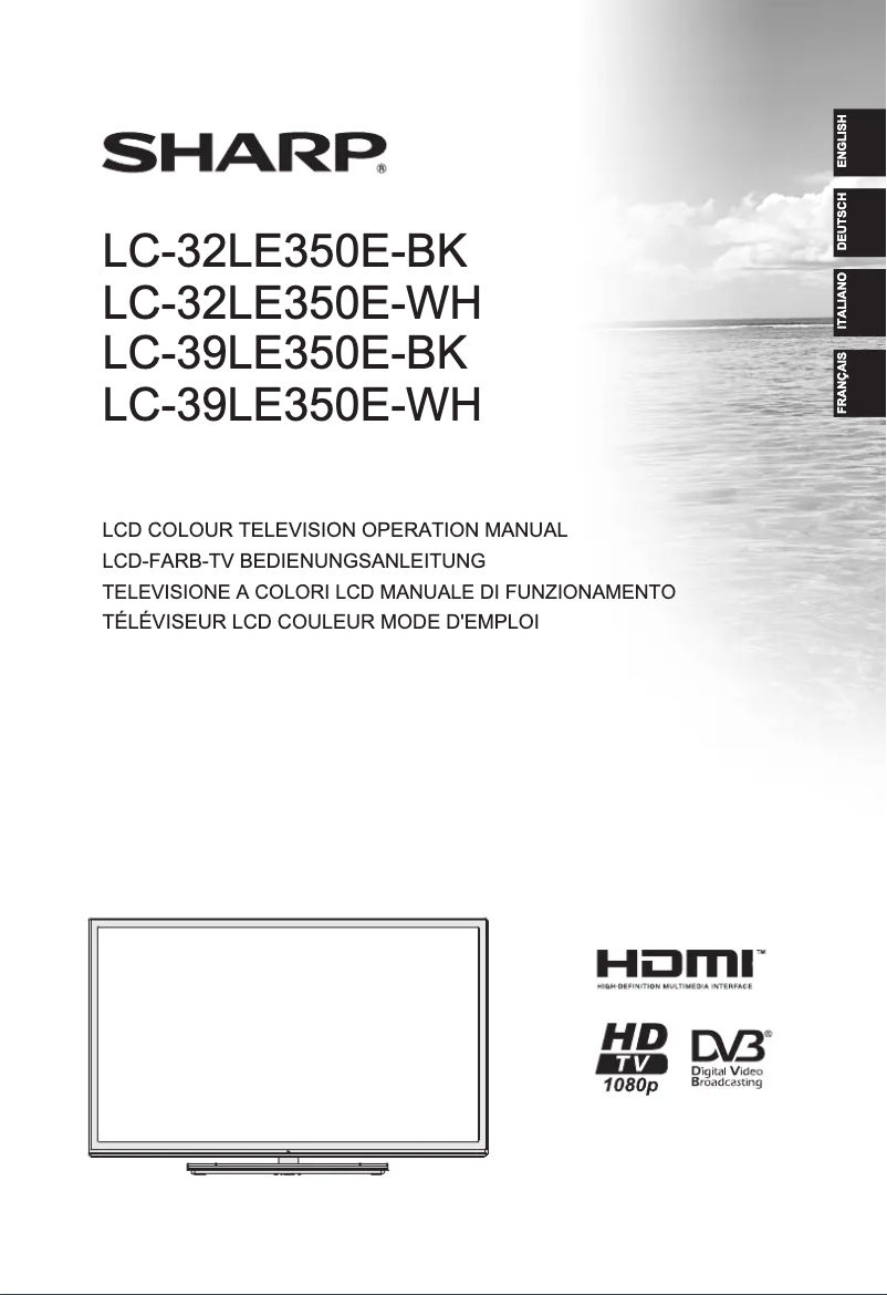 Página 1 del manual Manual de usuario Sharp LC32LE350