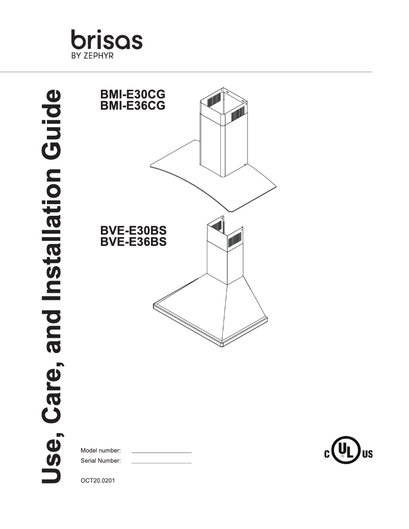 Page 1 de la notice Manuel utilisateur Zephyr Brisas BMI-E36CG