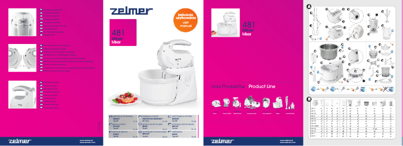 Page 1 de la notice Manuel utilisateur Zelmer 481.67