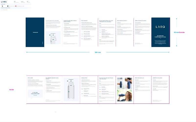 Page 1 de la notice Manuel utilisateur LARQ Granite