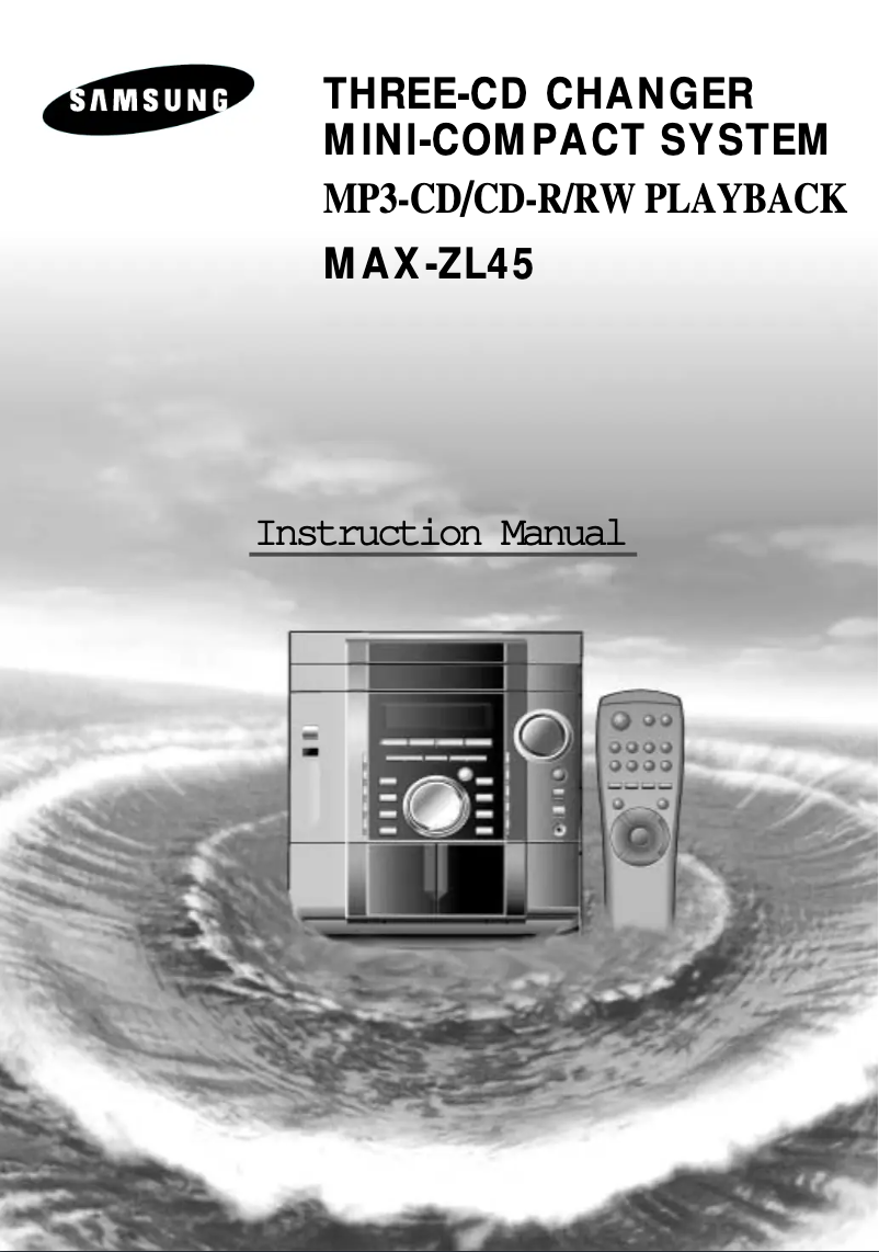 Página 1 del manual Manual de usuario Samsung MAX-ZL45