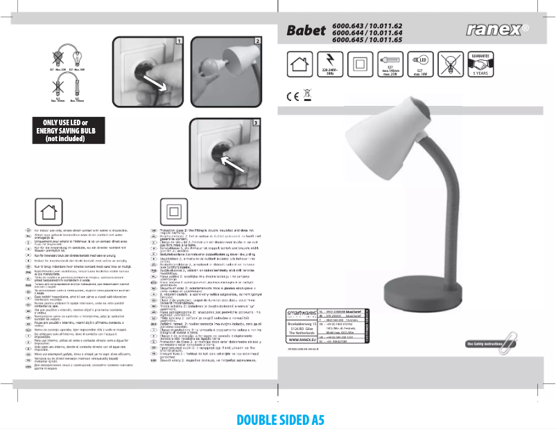Page 1 de la notice Manuel utilisateur Ranex Babet