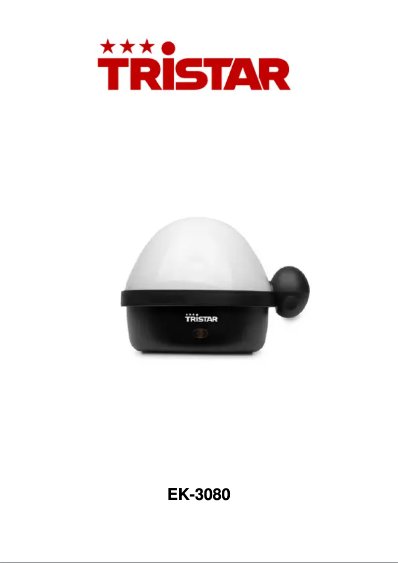 Page 1 de la notice Manuel utilisateur TriStar EK-3080