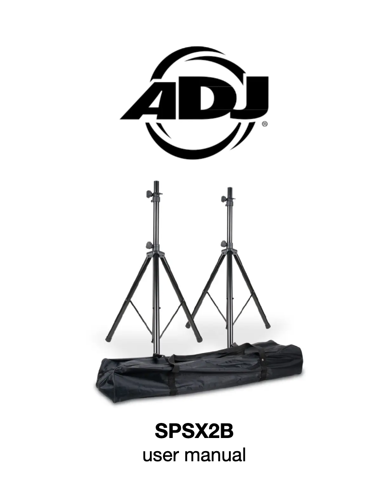 Page 1 de la notice Manuel utilisateur Adj SPSX2B