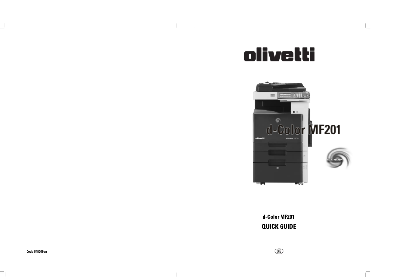 Page 1 de la notice Manuel utilisateur Olivetti d-Color MF201