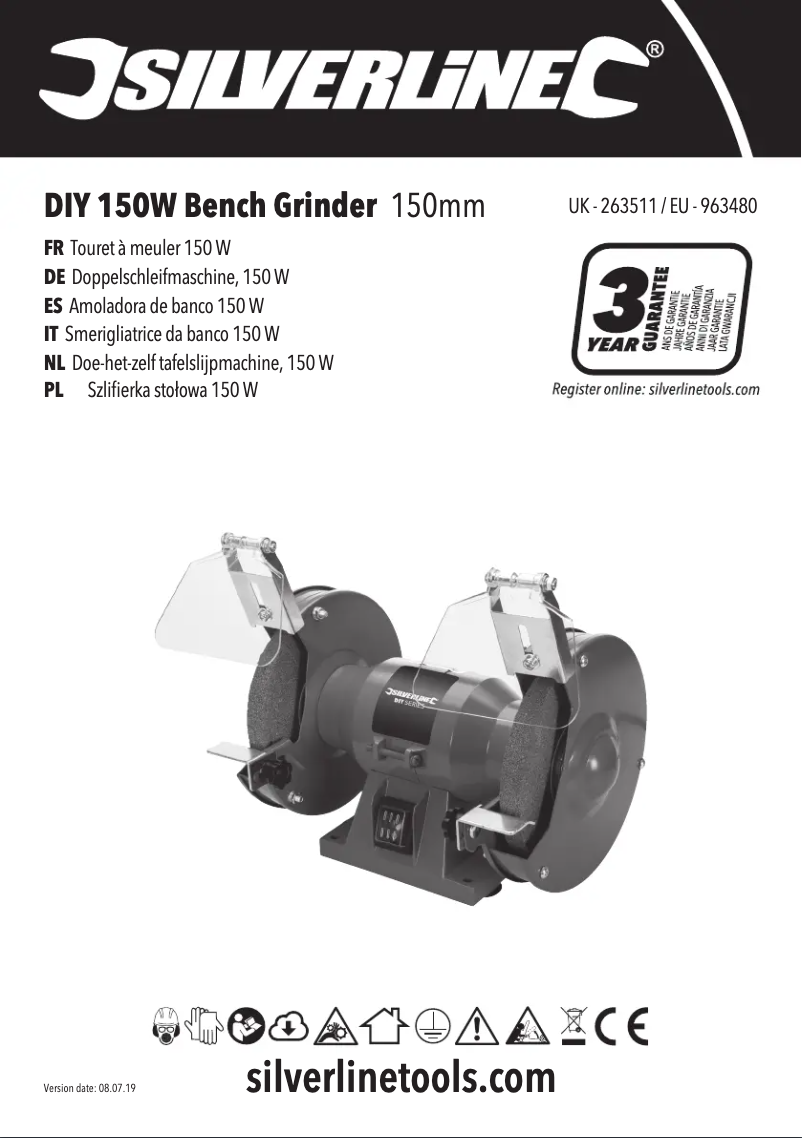 Page 1 de la notice Manuel utilisateur Silverline 263511