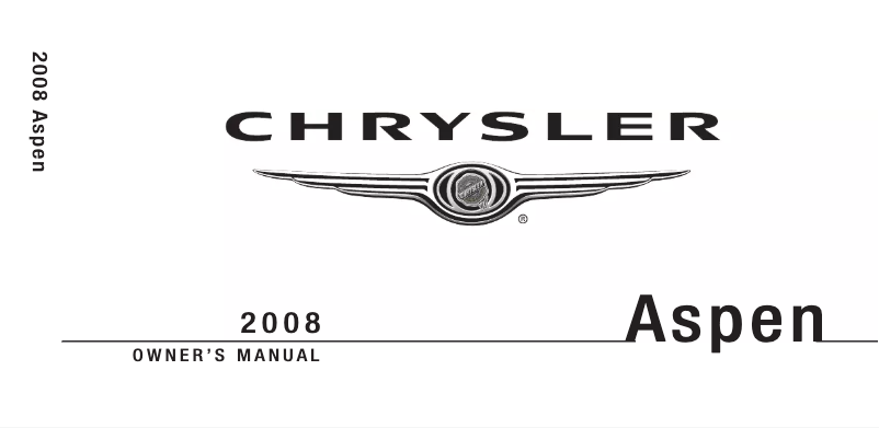 Page 1 de la notice Manuel utilisateur Chrysler Aspen (2008)