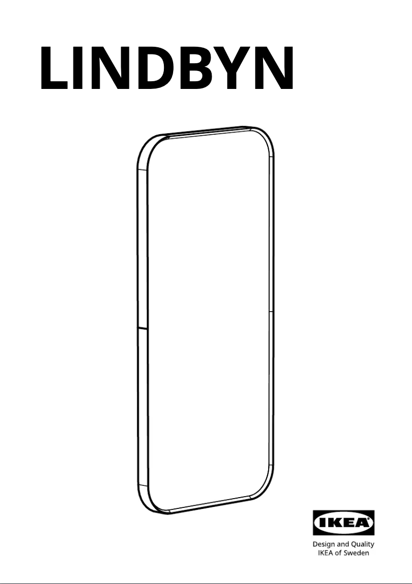 Page 1 de la notice Manuel utilisateur Ikea LINDBYN 305.904.45