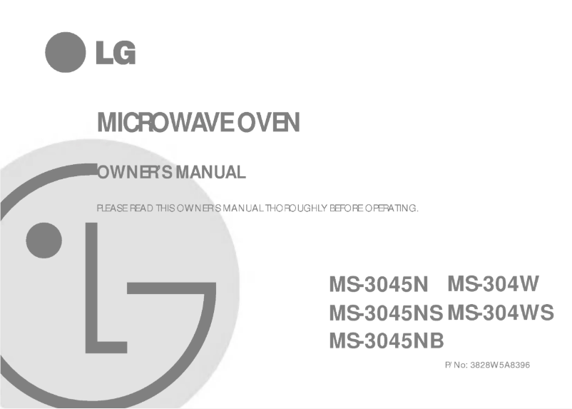 Page 1 of the manual User Manual LG MS-3045NB