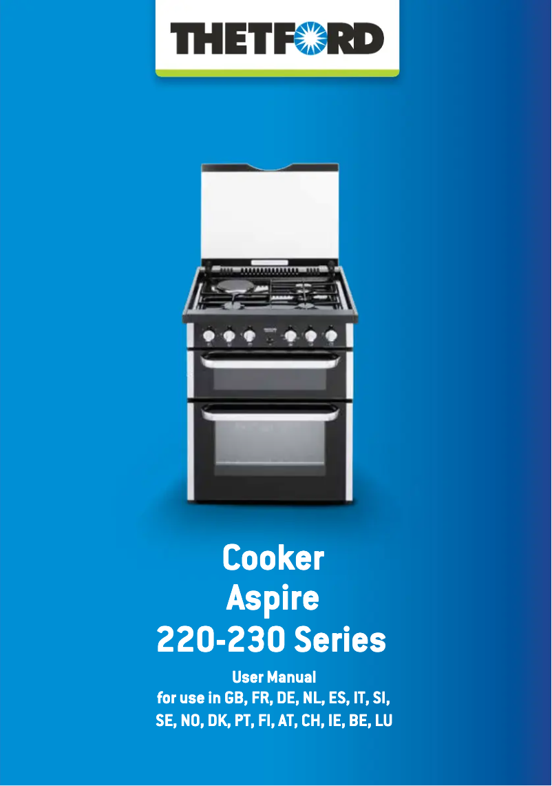 Page 1 de la notice Manuel utilisateur Thetford Aspire SCK22