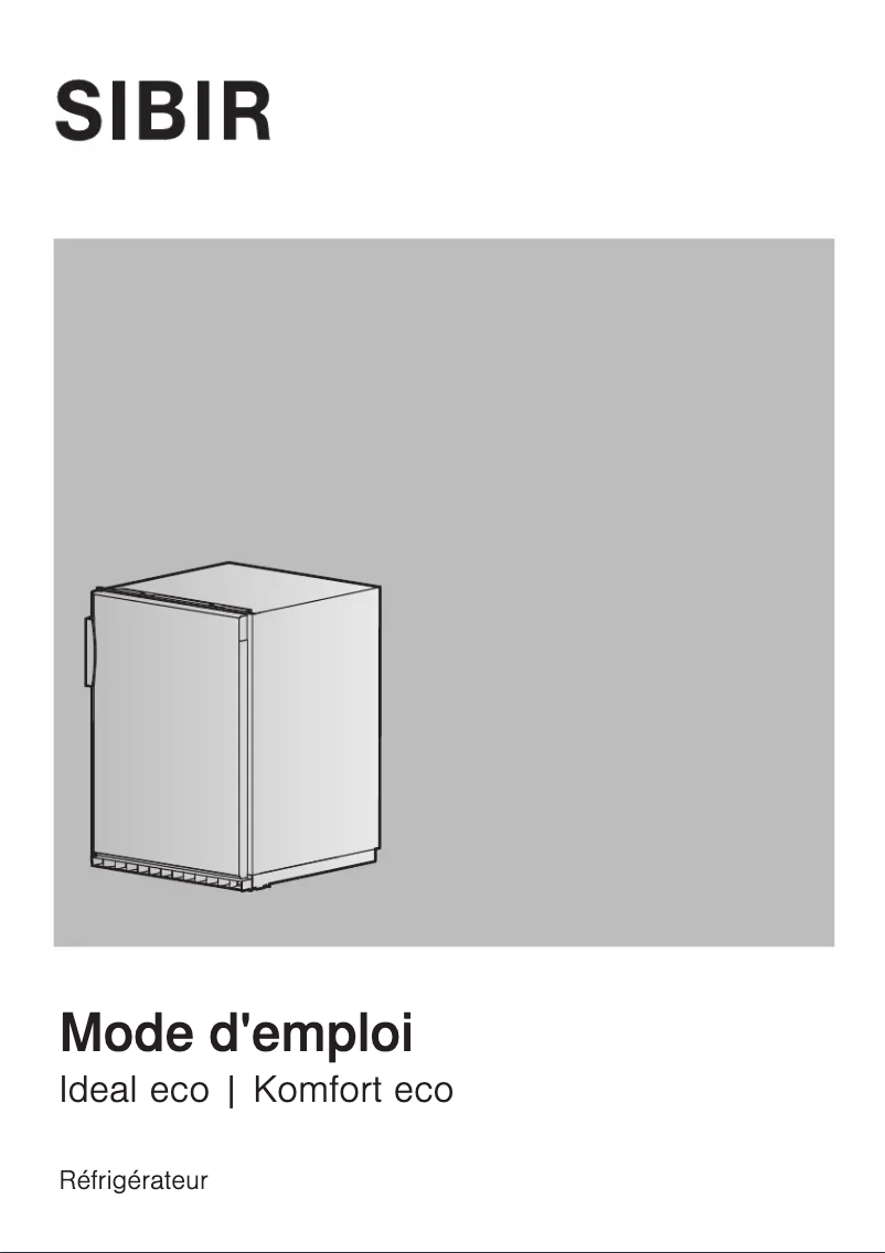 Page 1 of the manual User Manual SIBIR Komfort eco