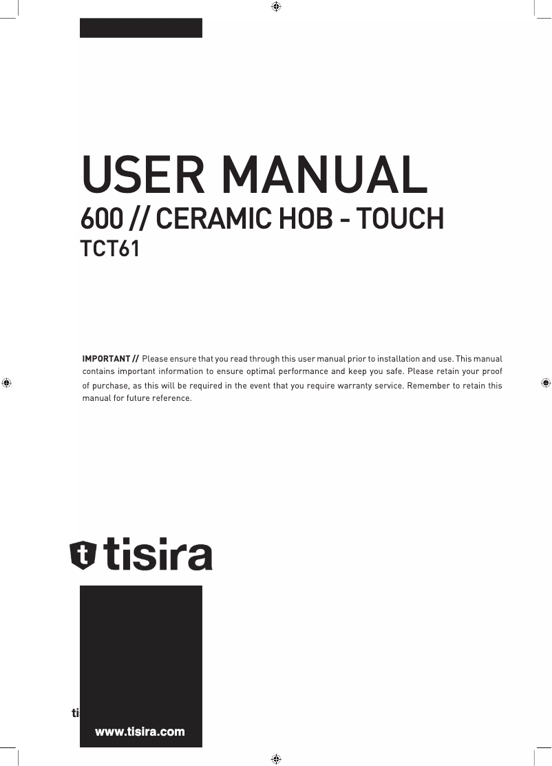 Página 1 del manual Manual de usuario Tisira TCT61