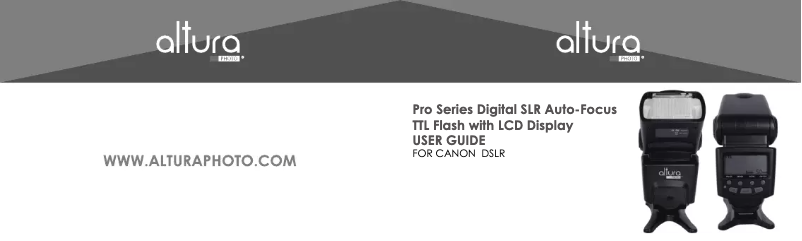 Página 1 del manual Manual de usuario AlturaPhoto Pro Series Digital SLR Auto-Focus TTL Flash
