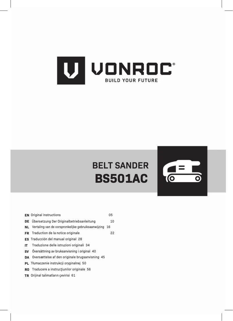 Page 1 of the manual User Manual Vonroc BS501AC
