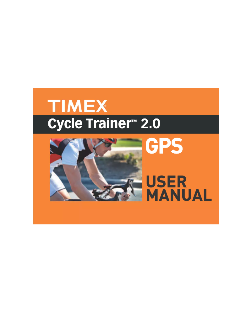 Page 1 de la notice Manuel utilisateur Timex CycleTrainer 2.0