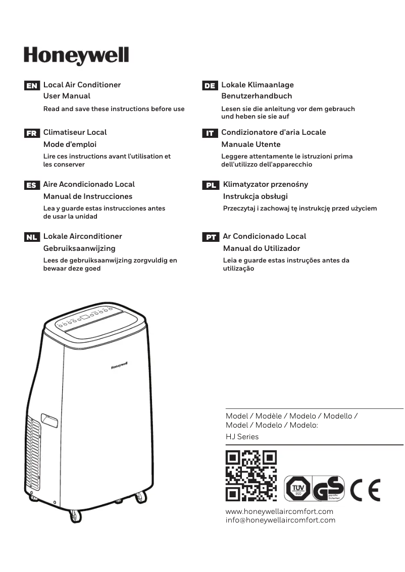 Page 1 de la notice Manuel utilisateur Honeywell HJ12CESAWK