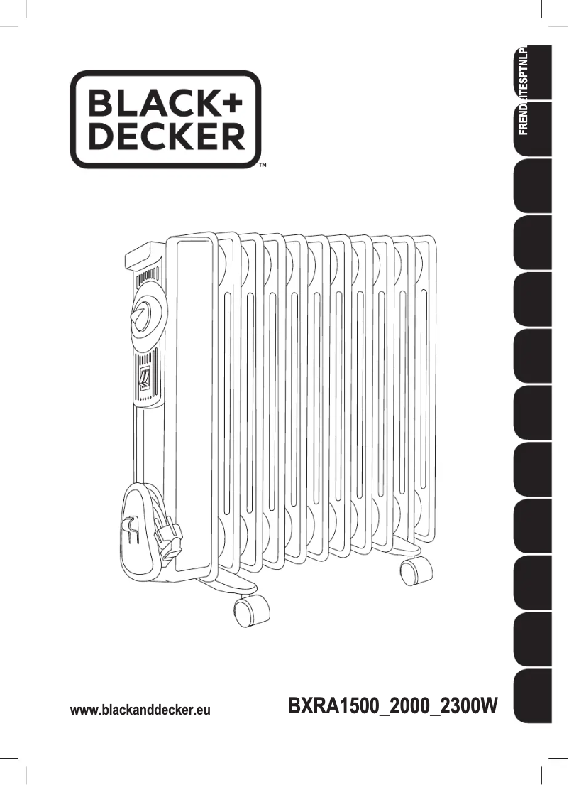 Page 1 de la notice Manuel utilisateur Black & Decker BXRA1500E