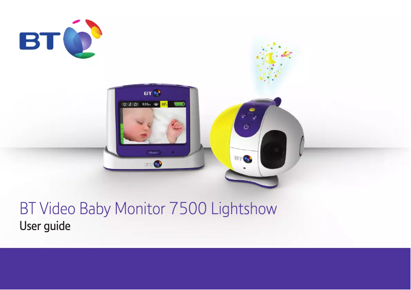 Page 1 de la notice Manuel utilisateur British Telecom Baby Monitor 7500 Lightshow