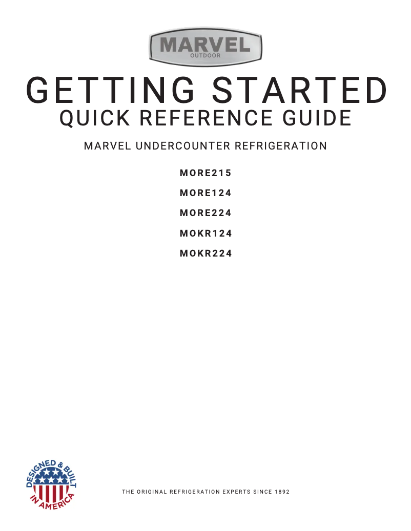 Page 1 de la notice Manuel utilisateur Marvel MOKR124