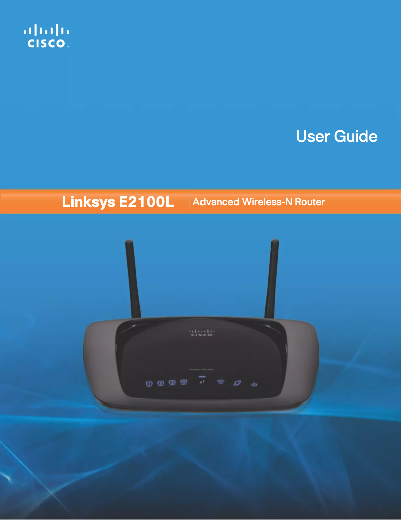 Page 1 de la notice Manuel utilisateur Linksys E2100L