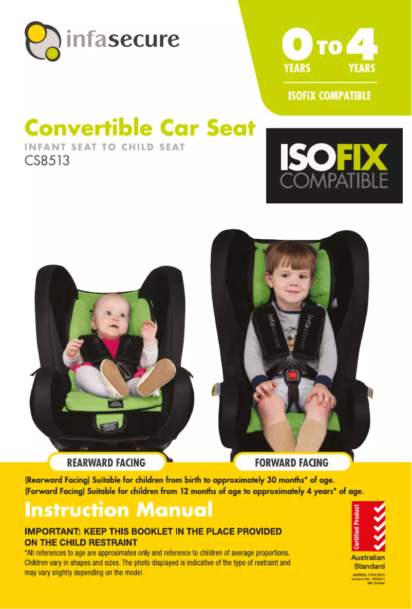 Page 1 de la notice Manuel utilisateur InfaSecure Kompressor 4 Caprice Stripe