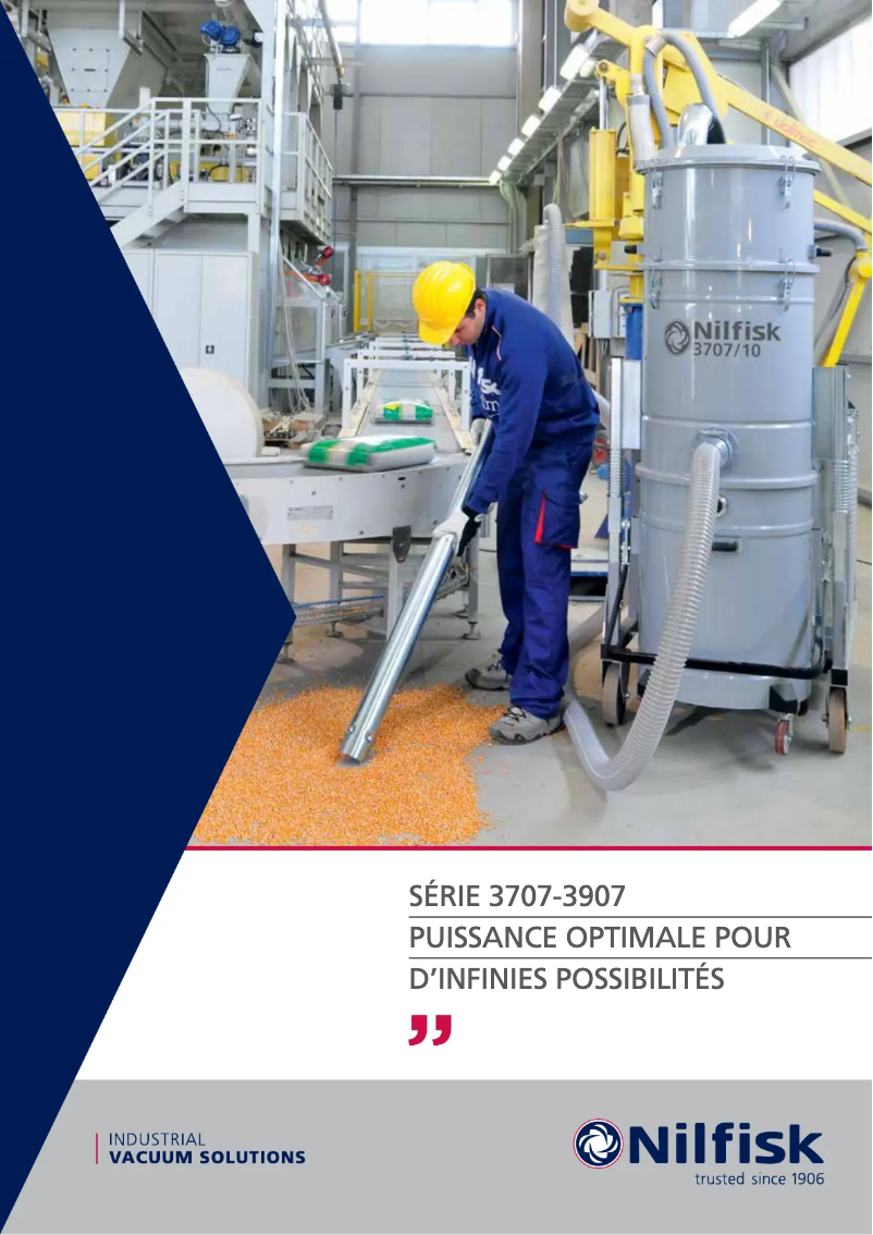 Page 1 de la notice Brochure Nilfisk 3707/10
