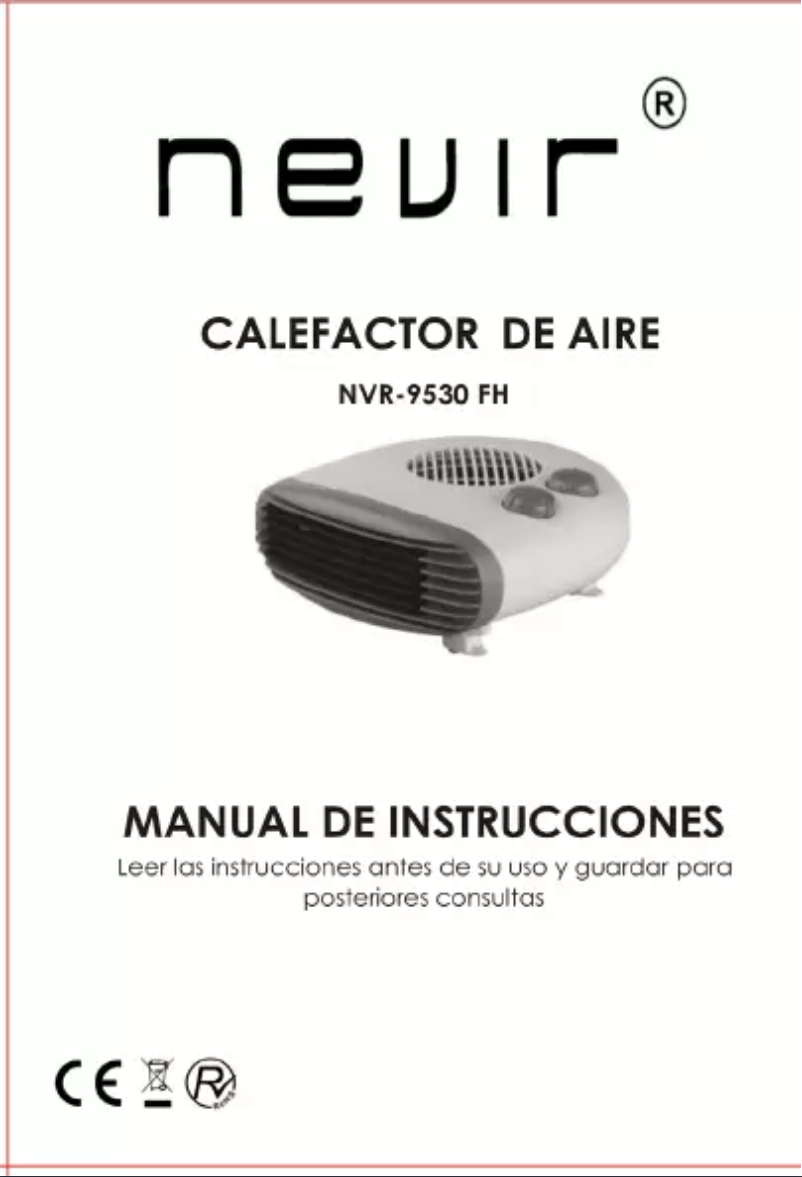 Page 1 de la notice Manuel utilisateur Nevir NVR-9530 FH